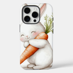 Wasserfarbenflut Bunny Carrot Liebe iPhone 16 Pro Hülle