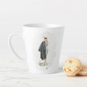 Wasserfarbenfolien Grad Mädchen Inspiration Zitat Milchtasse