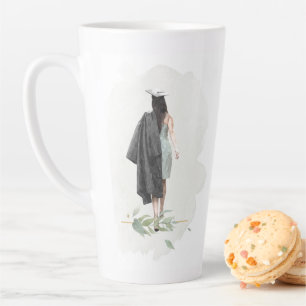 Wasserfarbenfolien Grad Mädchen Inspiration Zitat Milchtasse