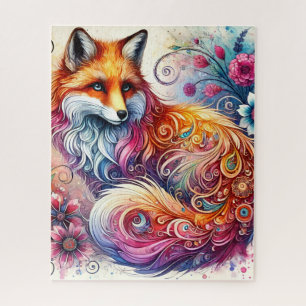 Wasserfarbenfoxpuzzle