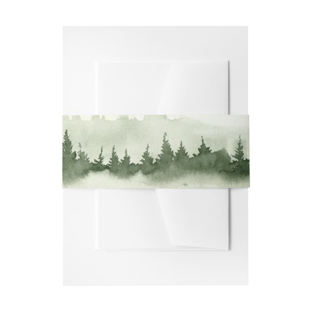 Wasserfarbenfrohe Hochzeit Einladungsbanderole (Vorderseite Beispiel)