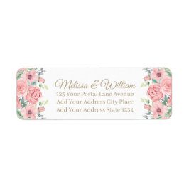 Wasserfarbenfrohe Hochzeitsfeier Rücksendeadresse