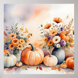 Wasserfarbenfrohe Niederlage Poster