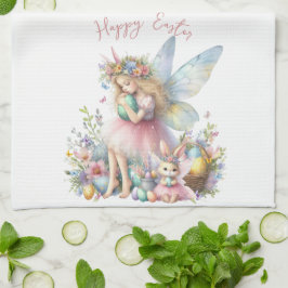 Wasserfarbenfrohe Osterfrühlingszucht Geschirrtuch