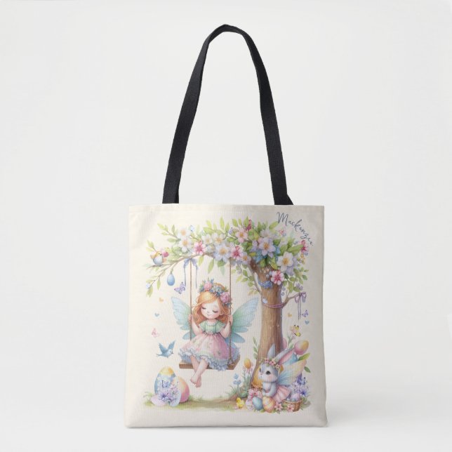 Wasserfarbenfrohe Osterfrühlingszucht Tasche (Vorderseite)