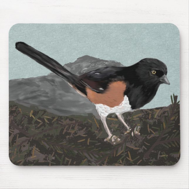 Wasserfarbenfrohe Ostumlaufmousepad Mousepad (Vorne)