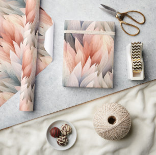 Wasserfarbenfrohe Pastellfeder Geschenkpapier