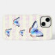 Wasserfarbenfrohe Schmetterlinge auf Bokeh Lichtst Case-Mate iPhone 14 Hülle (Back (Horizontal))