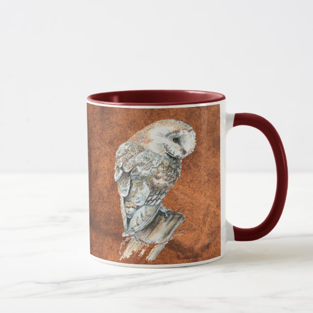 Wasserfarbenfrohe Vogelwelt Kunst der Tierwelt Tasse (Rechts)