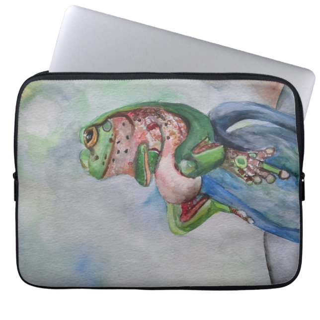 Wasserfarbenfroher Neopren-Laptop-Sieb 13" Laptopschutzhülle (Vorderseite)