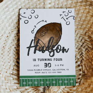 Wasserfarbenfußball Einladung zum Geburtstag