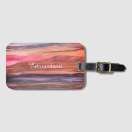 Wasserfarbengebirge Bereich Landschaftsschrift Nam Gepäckanhänger