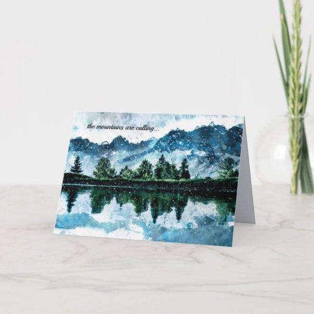 Wasserfarbengebirge Karte (Vorderseite)