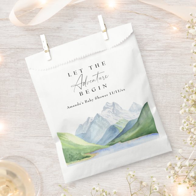 Wasserfarbengebirge - Lass des Abenteuers Geschenktütchen (Ausgeschnitten)
