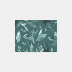 Wasserfarbengefallene Blätter 10 Post-it Klebezettel