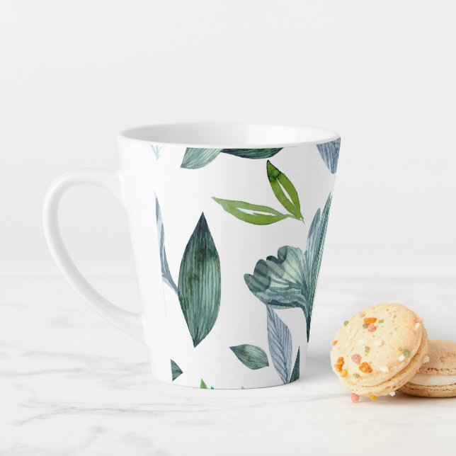 Wasserfarbengefallene Blätter 11 Milchtasse (Beispiel)