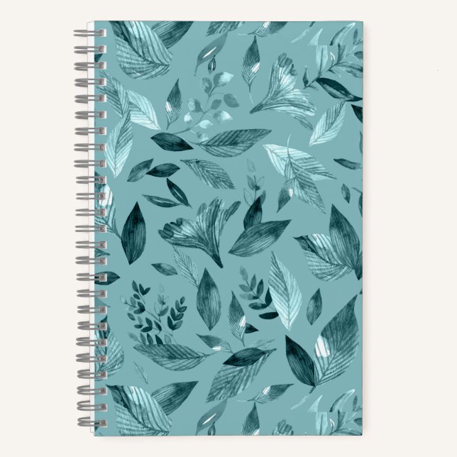 Wasserfarbengefallene Blätter 2 Notizbuch (Vorderseite)