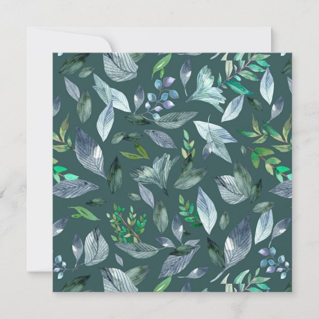 Wasserfarbengefallene Blätter 5 Ankündigung (Vorderseite)