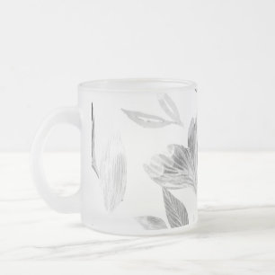 Wasserfarbengefallene Blätter 8 Mattglastasse