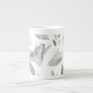 Wasserfarbengefallene Blätter 8 Prozellantasse