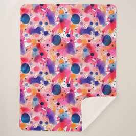 Wasserfarbengeplagte Sherpadecke