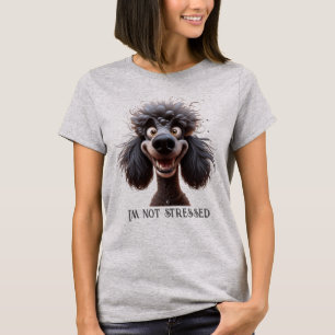 Wasserfarbengestresster Spaß für Hunde Tier Tier T-Shirt