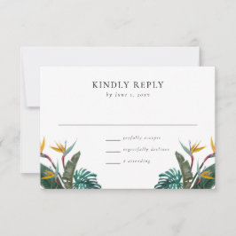 Wasserfarbengezwitscher RSVP Karte