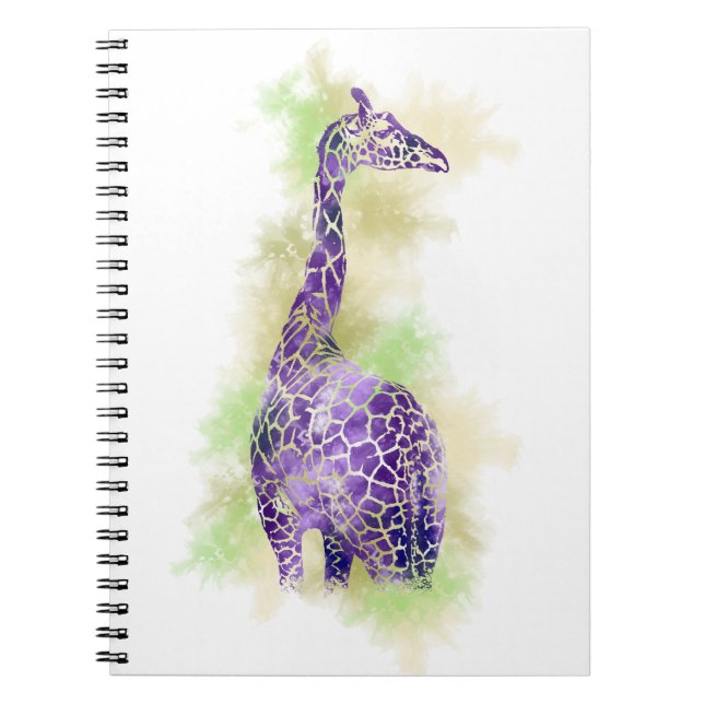 WasserfarbenGiraffe 1 Notizblock (Vorderseite)
