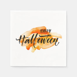 Wasserfarbenhappy Halloween Serviette