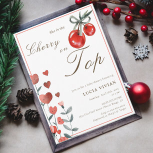 Wasserfarbenherz Blumenkohl auf Top Baby Dusche Einladung