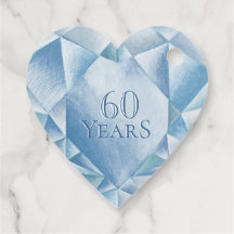 Wasserfarbenherz Diamond 60. Ehejubiläum
