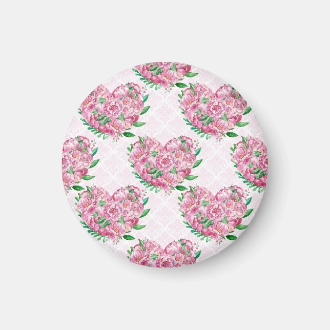 Wasserfarbenherz Magnet (Vorne)