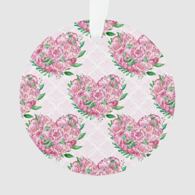 Wasserfarbenherz Ornament (Vorderseite)