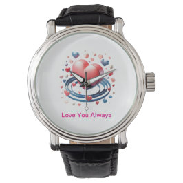 Wasserfarbenherz-Uhr - Einzigartiges Persöni Armbanduhr