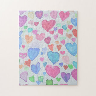 Wasserfarbenherzen