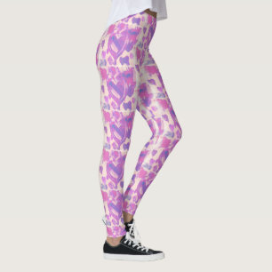 Wasserfarbenherzen Leggings
