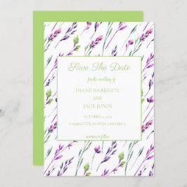 Wasserfarbenhochzeit Datum speichern Einladung