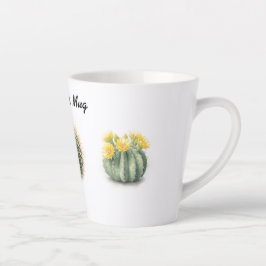 Wasserfarbenkaktus der Latte-Tasse Milchtasse