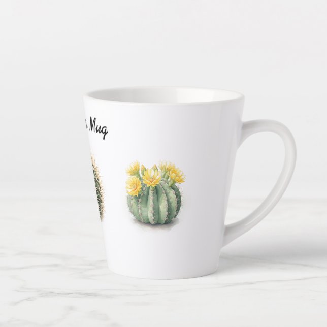 Wasserfarbenkaktus der Latte-Tasse Milchtasse (Rechts)