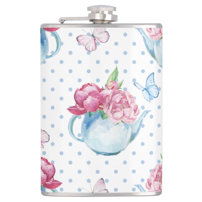 Wasserfarbenkessel Flachmann (Vorderseite)