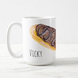 Wasserfarbenkeuler Donuts Hand lackiert Kaffeetasse