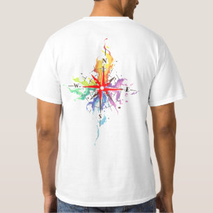 Wasserfarbenkompass T-Shirt
