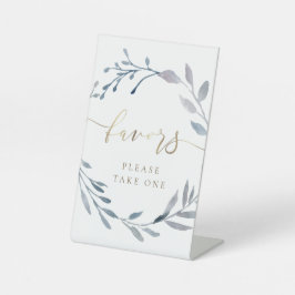 Wasserfarbenkranz begünstigt das Podest-Zeichen Sockelschild