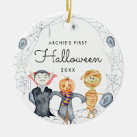 Wasserfarbenkranz | Das erste Halloween des Kindes