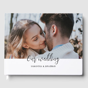 Wasserfarbenkreuzfahrt Hochzeit modern einfach Gästebuch