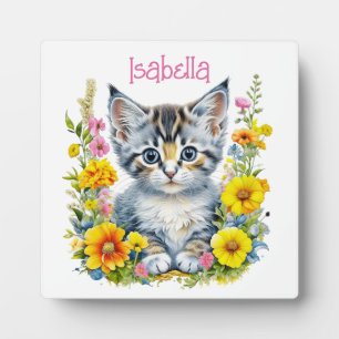Wasserfarbenküche in Blume Personalisiert Fotoplatte