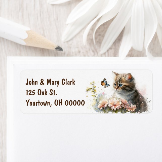 Wasserfarbenküche mit Schmetterling (Insitu)