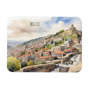 Wasserfarbenkunst Tiflis Magnet