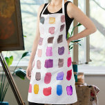 Wasserfarbenkünstlerin Colorful Schürze<br><div class="desc">Diese Schürze ist mit einem farbenfrohen Aquarellmuster dekoriert. Ideal für einen Künstler oder jemanden,  der gerne malt. Wenn wir unsere Kunstwerke erstellen,  werden Sie dieses exakte Bild von anderen Designern nicht finden. Original Watercolor Design © Michele Davies.</div>
