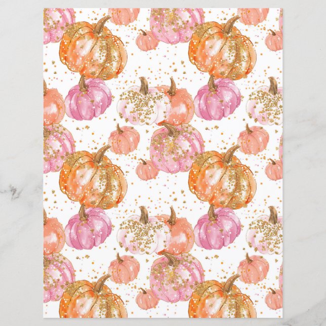 Wasserfarbenkürbellapier (Vorderseite)
